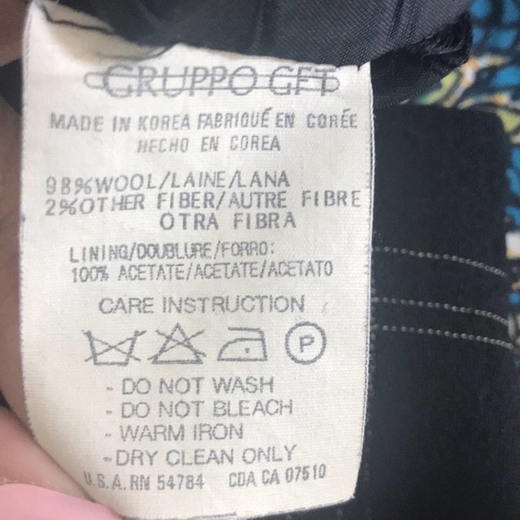 Emanuel Emanuel Ungaro Striped Black Blazer - Picture 6 of 6